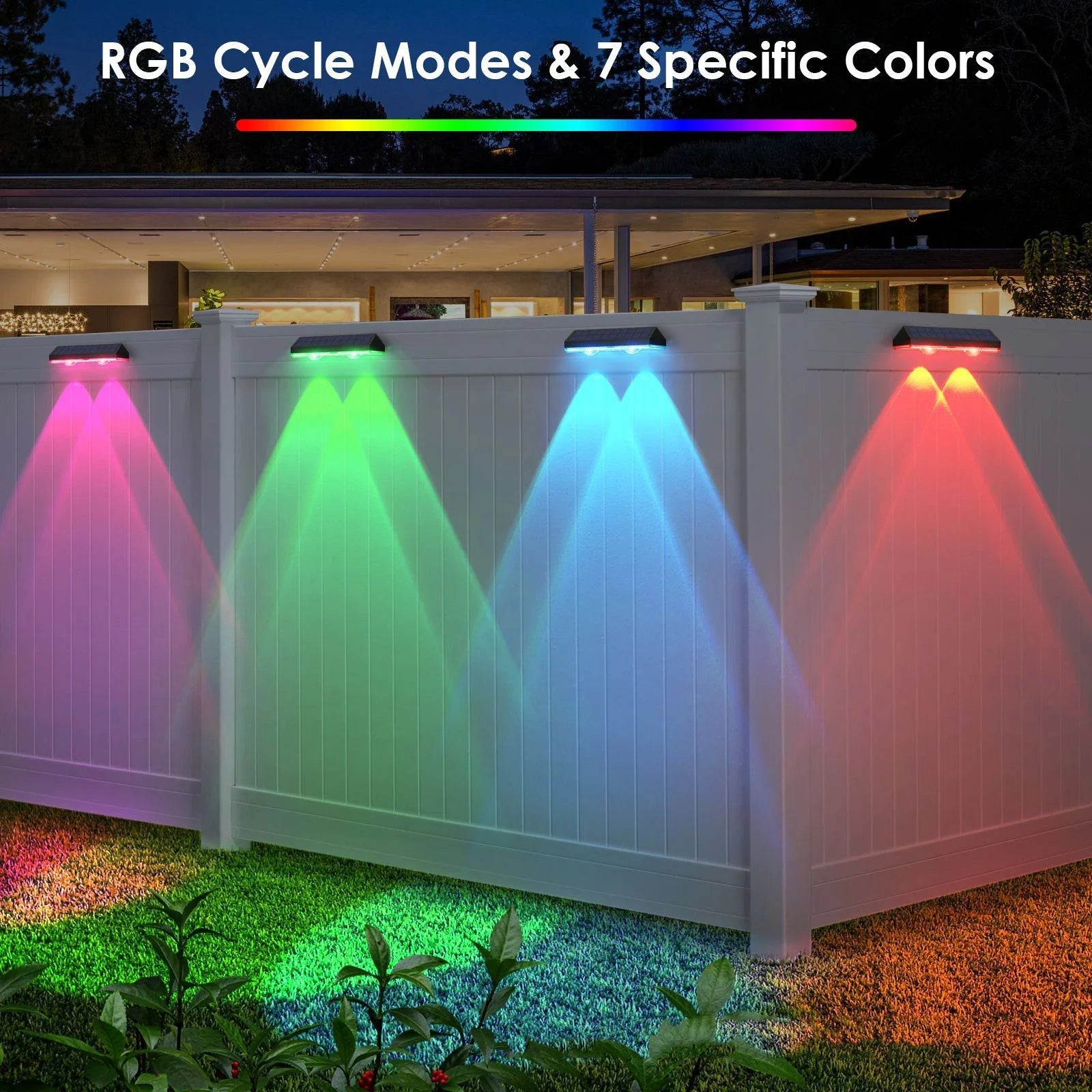 ColorRay DuoColor Solar Stufenlicht | RGB-Farbwechsel | Wetterfest & Langlebig | 4 Stück Set 3