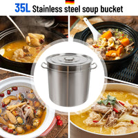 Cooking Pot, 35liter, Stainless Steel Lid