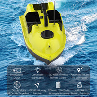 GPS Visvoerboot, 10000mAh, 3 Aascontainers