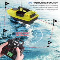 GPS Visvoerboot, 10000mAh, 3 Aascontainers