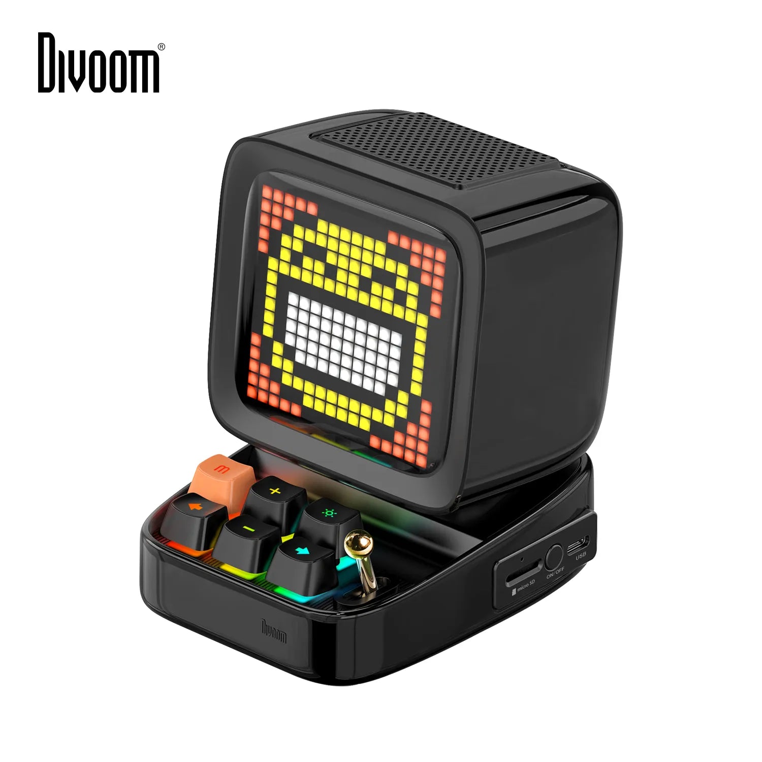 Portable Speaker, Retro Pixel Art, Bluetooth