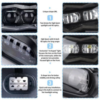 Motorfiets LED Koplamp, Complete Montage, Geschikt voor BMW F800GS