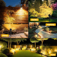 GlowRay DuoColor Solar Gartenstrahler | 2 Lichtfarben | Wetterfest & Leistungsstark | Solarbetrieben 4