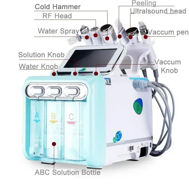 Hydra Beauty Huidreinigingsmachine, Zuurstof Jet Peel, Aqua Peeling