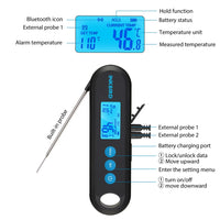 Digitale Vleesthermometer, 2 Sec Snelle Uitlezing, Bluetooth