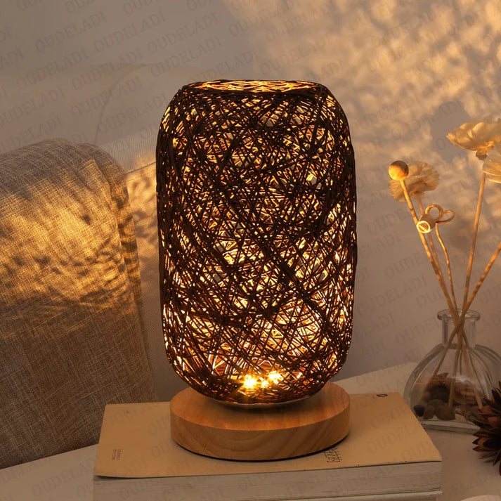 LichtWurzel Tischlampe | Natürliches Holzdesign | Warmweißes LED-Licht | 24 cm Höhe 5