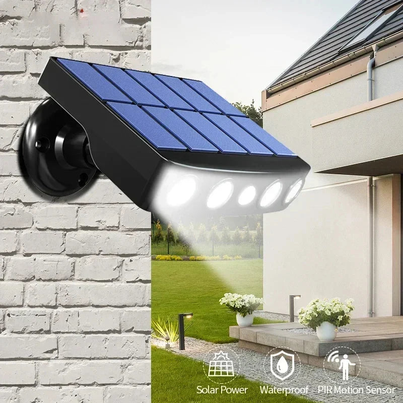 LumaVita Solarlicht | Mit Bewegungsmelder | 4 LED | Wetterfest & Kabellos 1