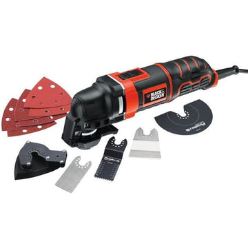 Black+Decker Multifunctionele Tool Oscillerend Bedraad 300 W MT300KA-QS geleverd in doos met 11 accessoires