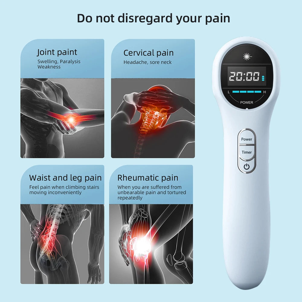 Low Level Laser Therapy Device, Red Light Therapy, Pain Relief