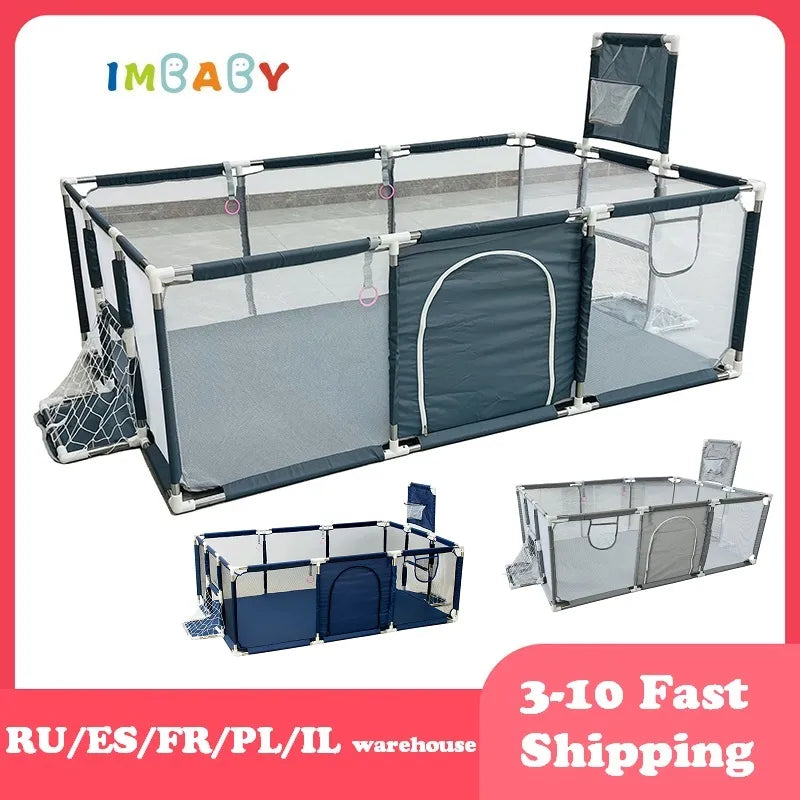 Baby Speelbox, Effen Kleur, Veiligheids Speelhekken