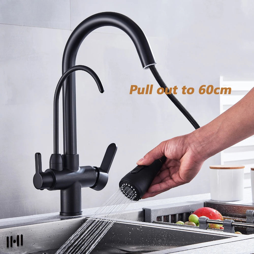 Kitchen Faucet, Touch Sensor, Pull Out