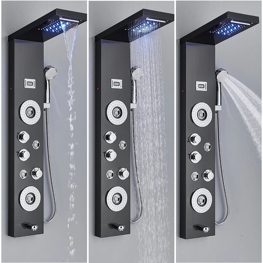 LED Douche Kraan, Waterval Regendouche, Spa Massage Sproeier