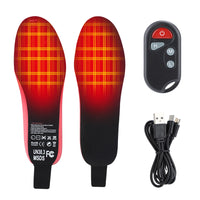 Electric Heated Insoles, 2100mAh Battery, Remote Control