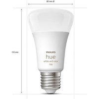 Philips Hue White en Color Ambiance, Starter Kit 3 Lichten E27, 75W, Bluetooth, werkt met Alexa, Google en Homekit