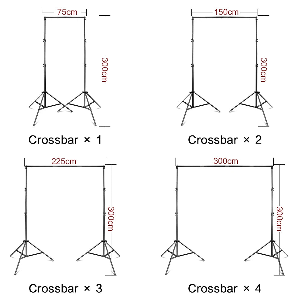 Photography Backdrop Stand, Adjustable Tripod, Chromakey Green Screen Frame Support System