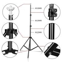 Photography Backdrop Stand, Adjustable Tripod, Chromakey Green Screen Frame Support System