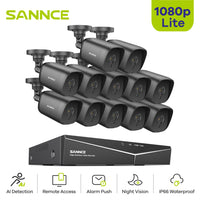 Video Security System, 16CH DVR, 1080P Resolution, Outdoor Cameras