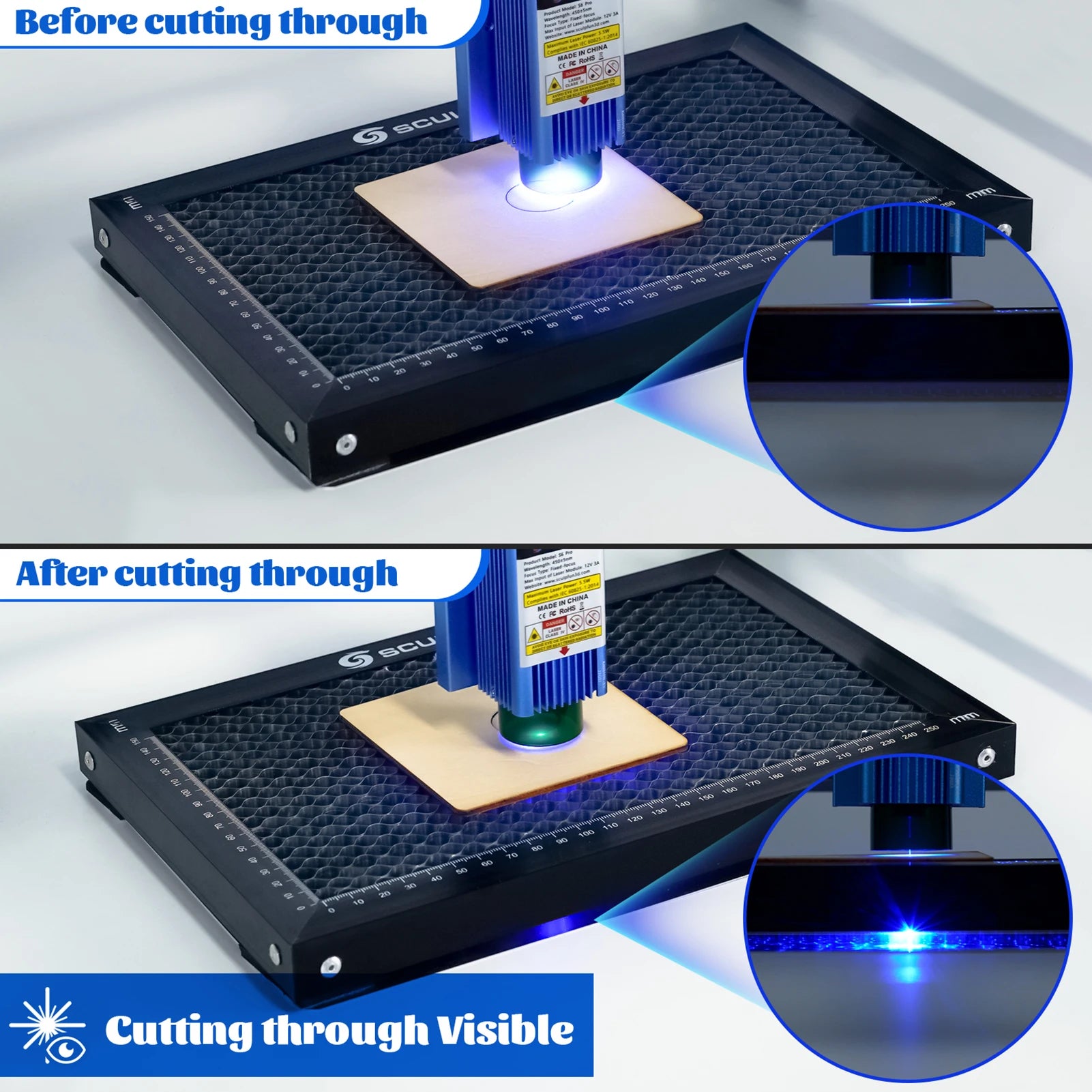 Laser snijden honingraat werktafel, stalen paneel platform, CO2 diode laser graveermachine