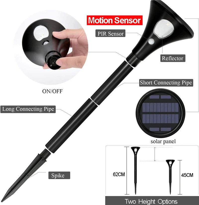 Solar Spot Lights, Motion Sensor, Bright LED Lights