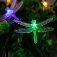 Solithia Libellenlichterkette | Solar | 8 Modi | IP65 Wetterfest | 5m 20 LEDs 4