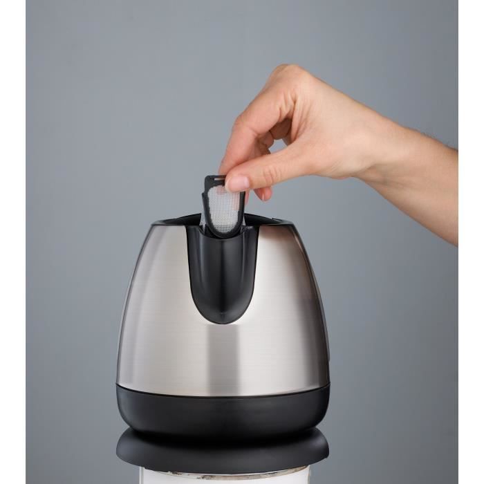 Tefal BI812510 MINI INOX kettle, capacity 0.8 l, wireless kettle, 360 ° base, hidden resistance, visible water level