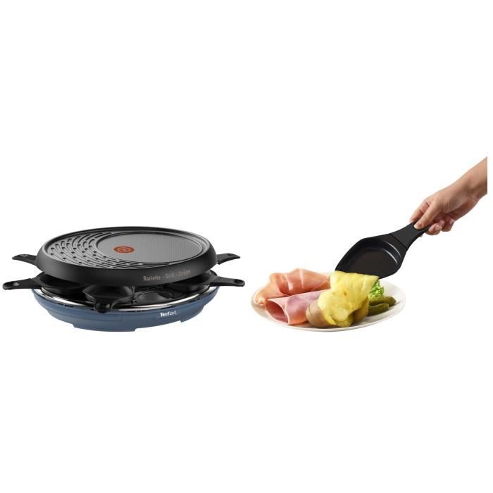 TEFAL - COLORMANIA Grill crepes RE310401 - 8 personen met kopjes - staalblauw