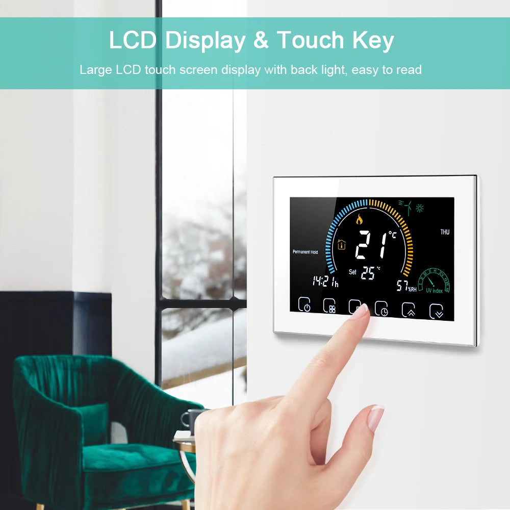 Smart Thermostat, WiFi Connectivity, Voice Control