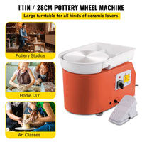 Pottery Wheel Machine, 350W, Foot Pedal Control