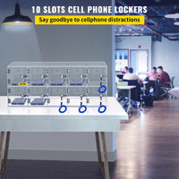 Cell Phone Storage Locker, Acrylic Material, Wall-Mounted Cabinet