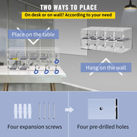 Cell Phone Storage Locker, Acrylic Material, Wall-Mounted Cabinet