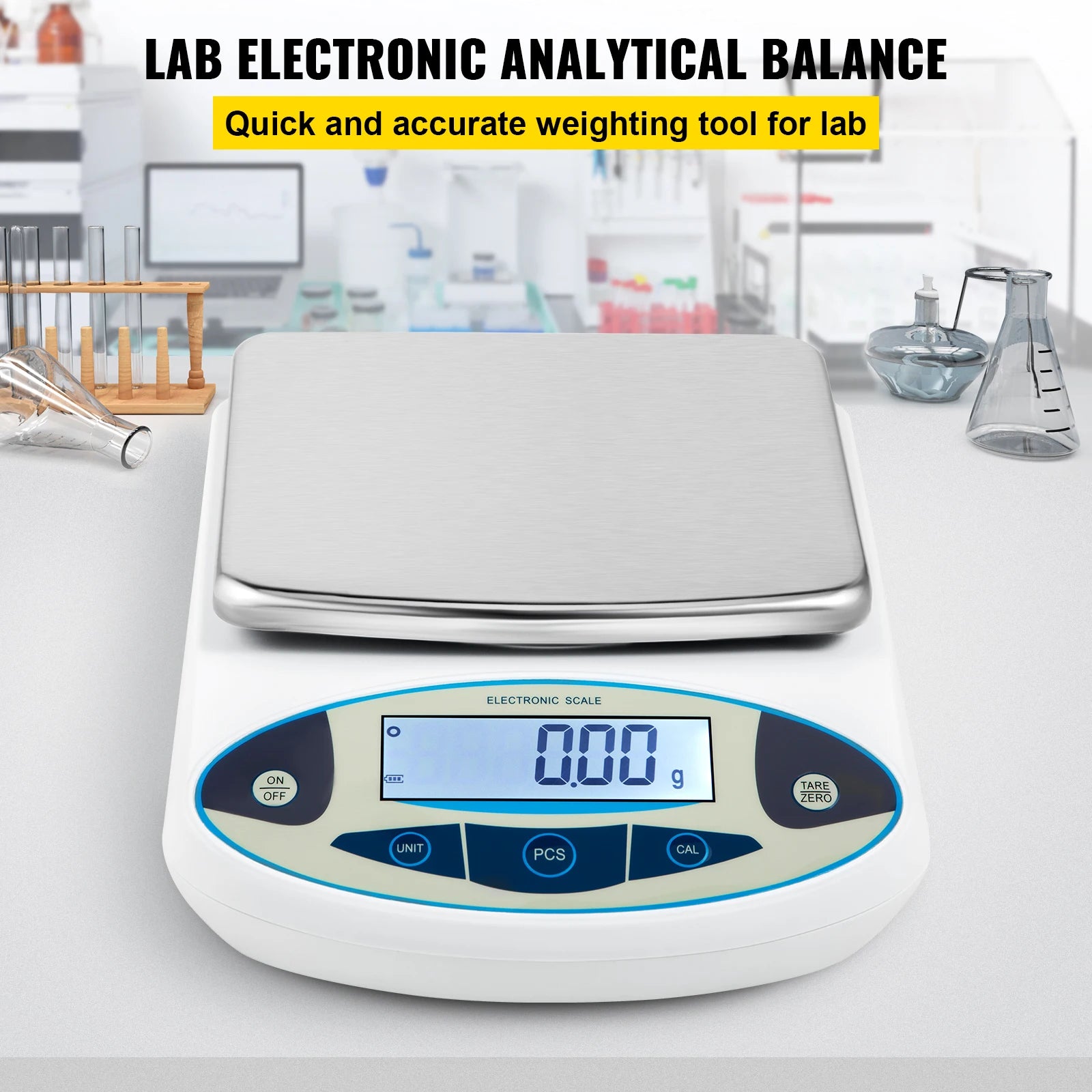 Kitchen Scale, 5000g Capacity, LCD Backlit Screen