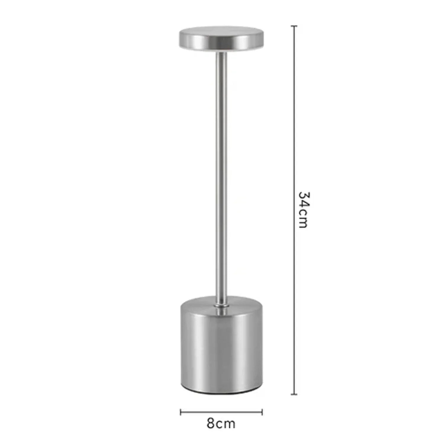 Valoria Touch Tischlampe | Kabellos & Dimmbar | Warmweiß LED | Aluminiumgehäuse 8