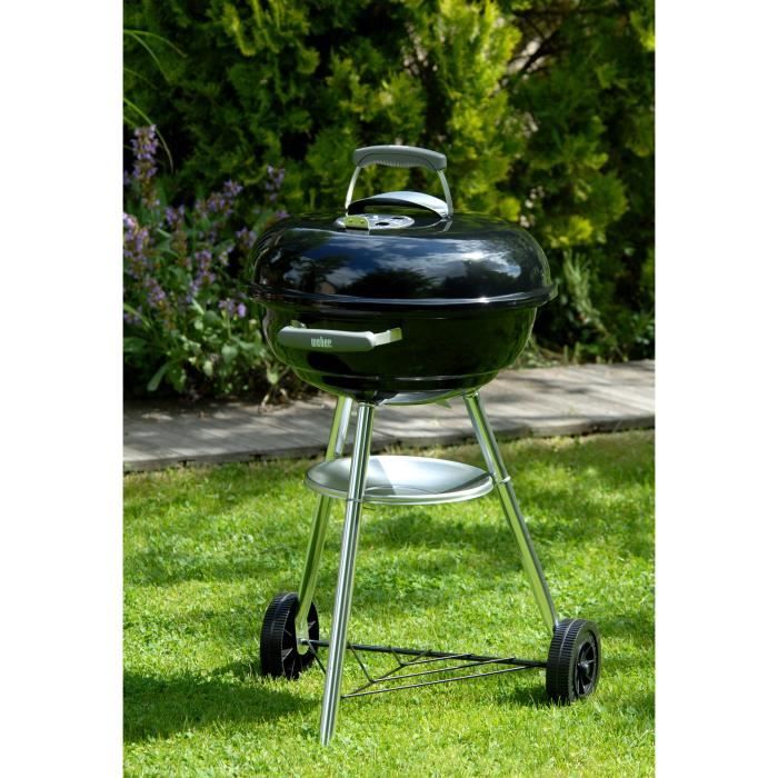 Kolenbarbecue weber compact kettle 47 cm - zwart