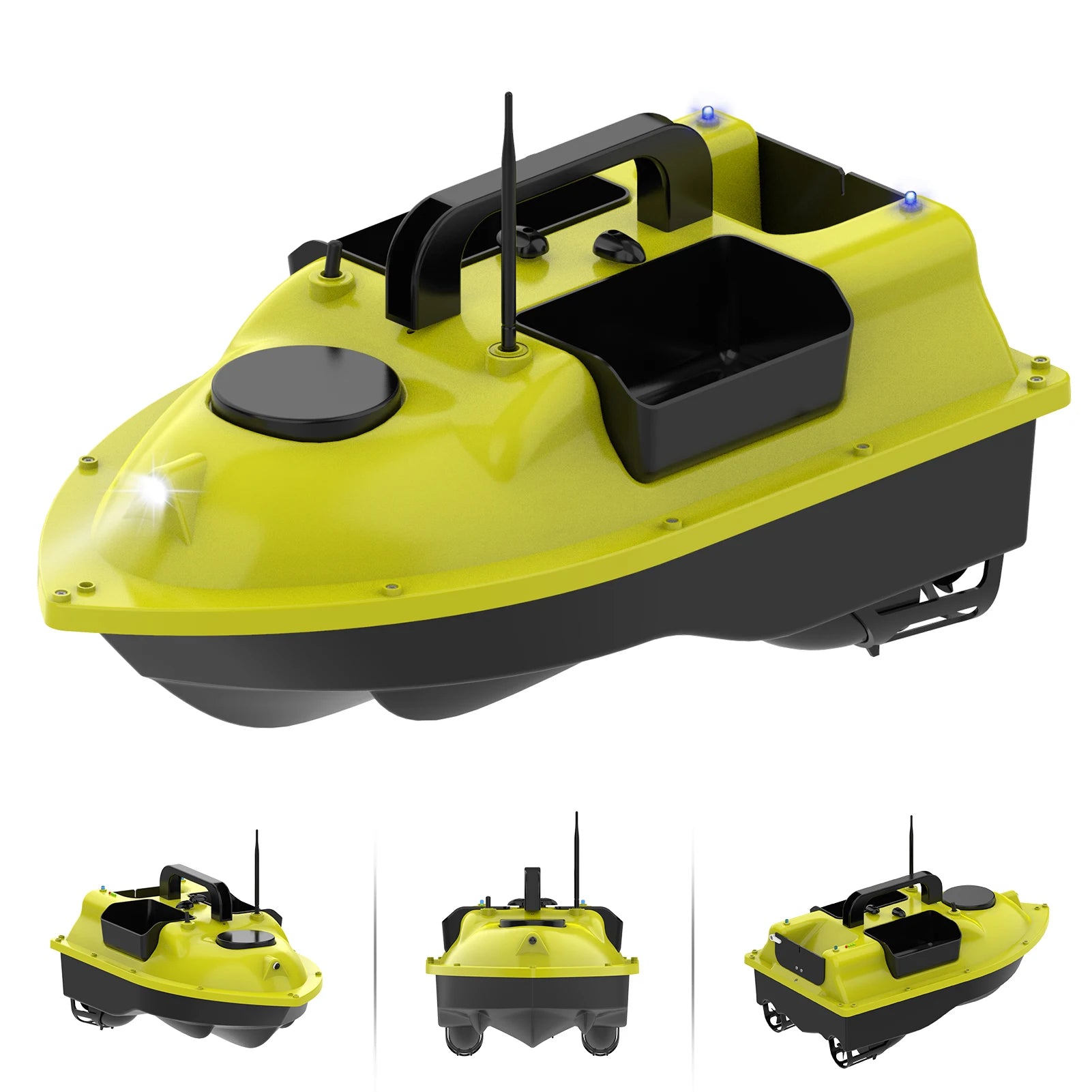 GPS Fishing Bait Boat, Wireless Control, Automatic Return