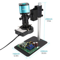 Digital Microscope, 48MP 4K Video Camera, LED Circular Lamp