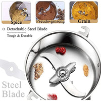 Electric Grain Mill, 800g Capacity, Multi-purpose Grinder, Stainless Steel Blade