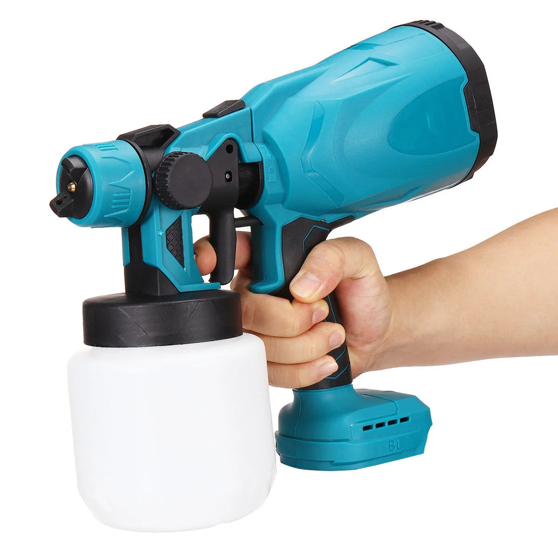 Cordless Paint Sprayer, 20V, High Speed, 800ML Capacity, Adapted for 18V Makita Battery