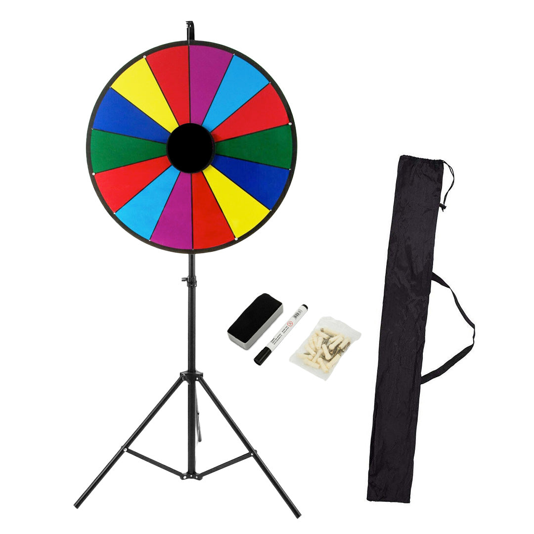 Fortune Wheel, 18 Inch, Folding Adjustable Tripod, 14 Slot Acrylic Board
