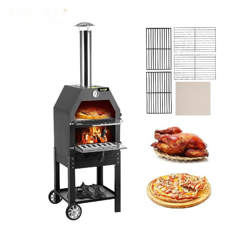 Wood-Fired Pizza Oven, Portable, Time-Saving