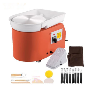 Pottery Wheel Machine, 28cm, Foot Pedal, Clockwise and Counterclockwise Rotation, 350W