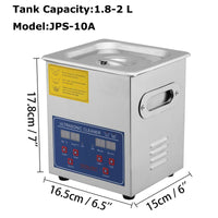 Ultrasoon Cleaner, 2L Capaciteit, Digitale Timer