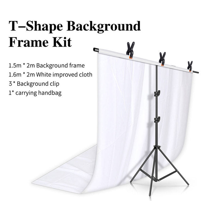 Backdrop Stand Kit, Background Cloth, Green Screen Frame Stand