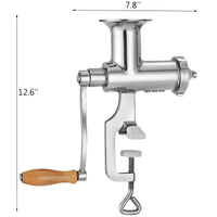 Tarwegras Juicer, Handmatige Bediening, Roestvrij Staal