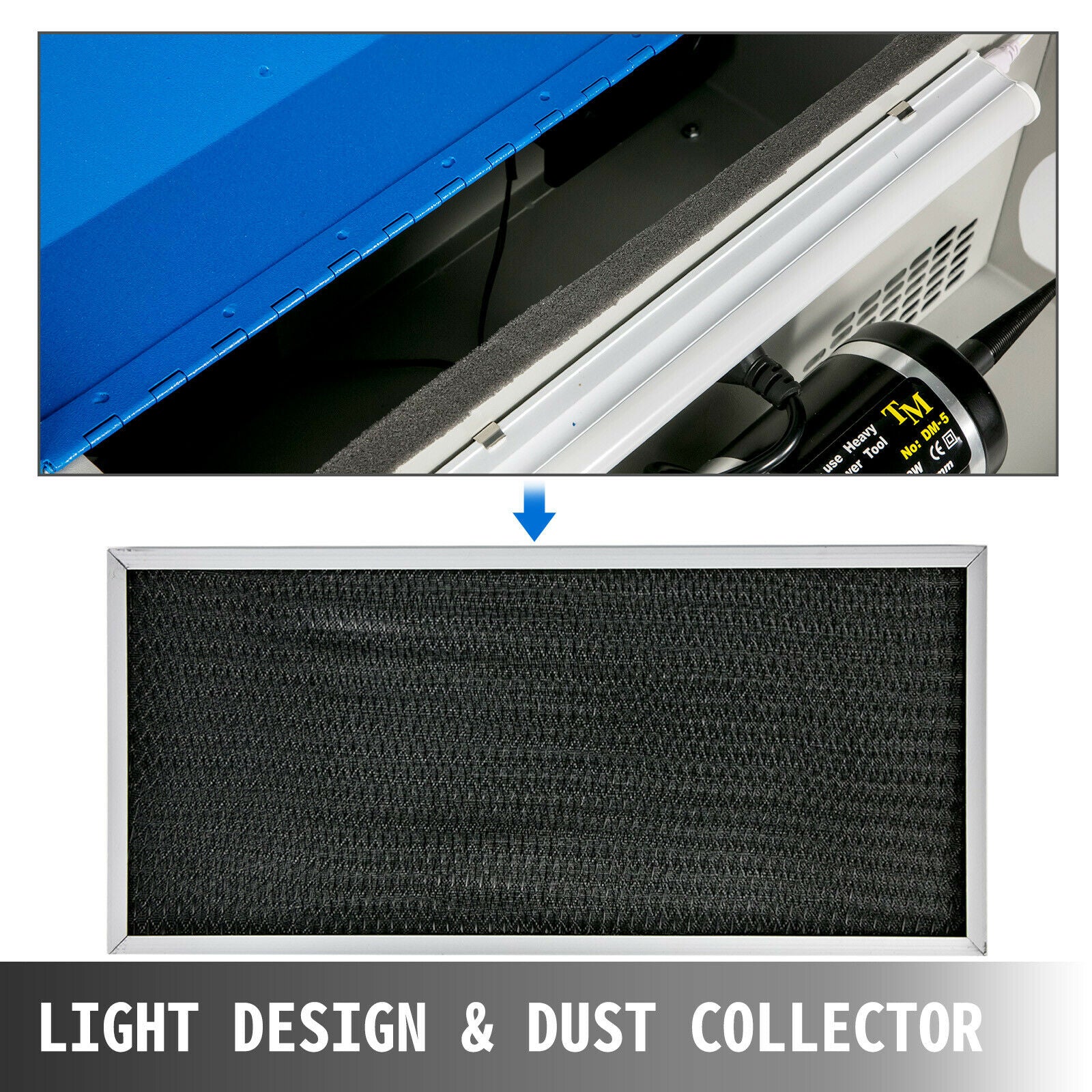 Sieraden Polijstmachine, 200W Vermogen, Stofzuiger met Licht