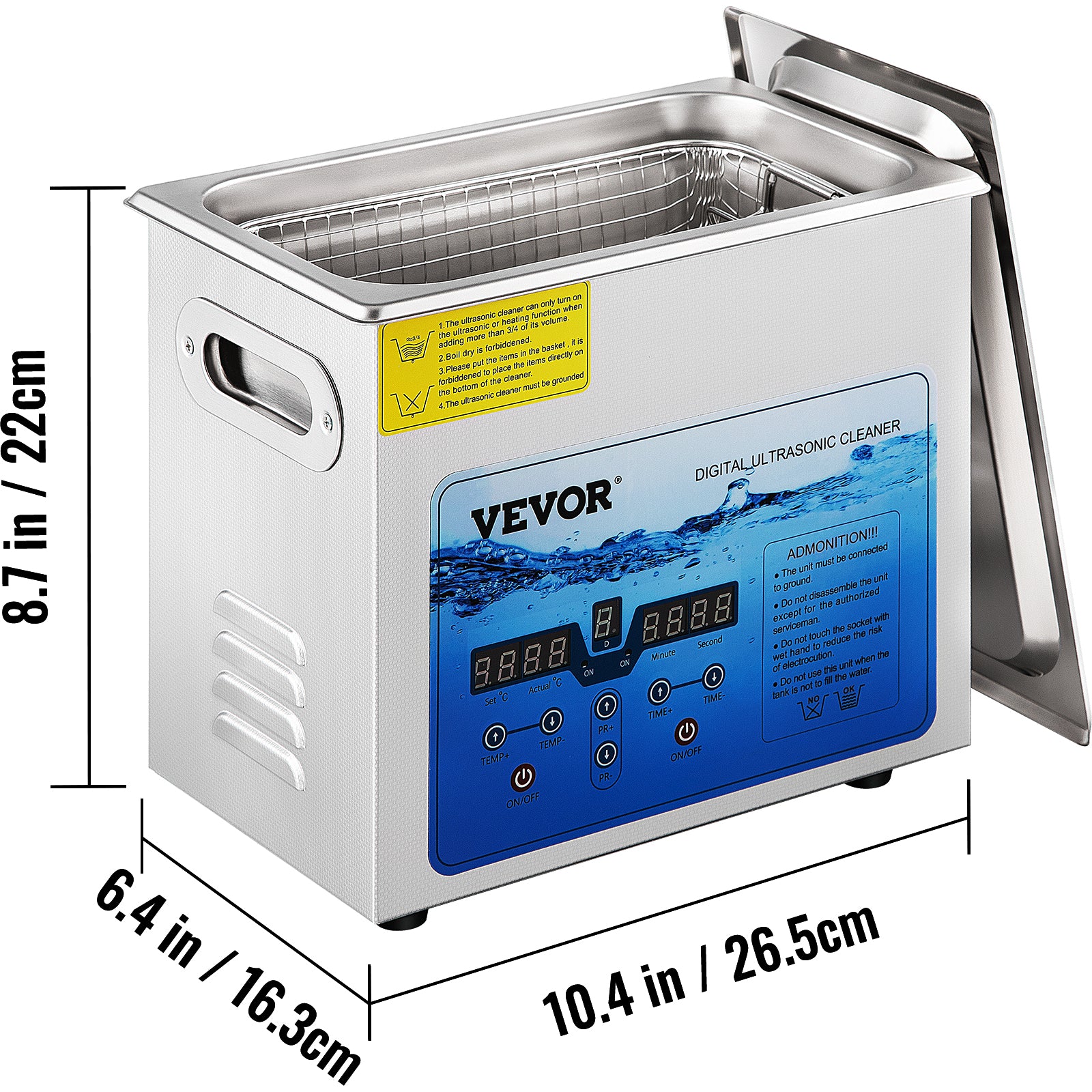 Ultrasonic Cleaner, Adjustable Frequency, Time Control