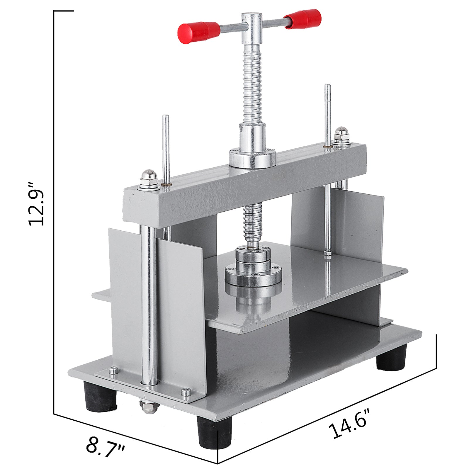 Boekbindpers Machine - 12x8.7, 3306 lbs Druk, Antislip Voet Pads