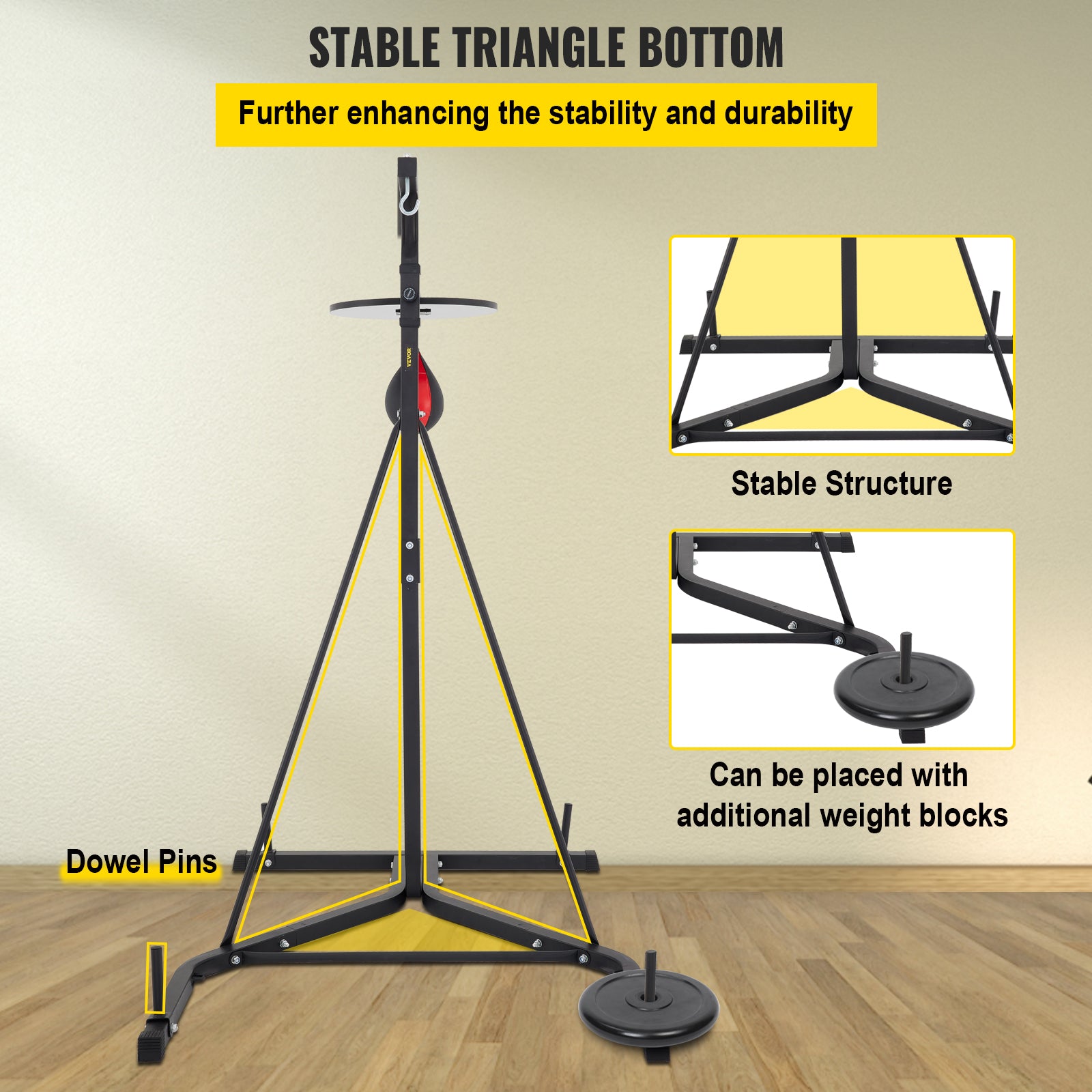 Boxing Bag Stand, Foldable, Heavy Bag Stand