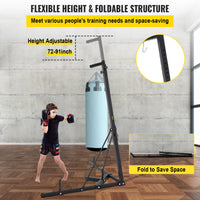 Punching Bag Stand, Adjustable Height, Foldable for Storage