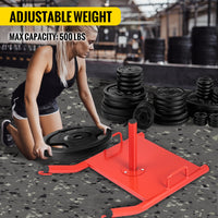 Weight Sled Push Pull - Durable Metal, 500 lbs Capacity, Vers