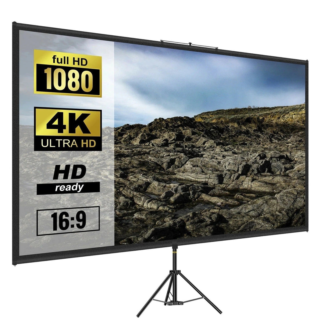 Projectiescherm, Statief, 80 Inch